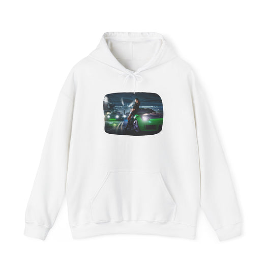๐ Neon Nightfall: NFSU2 Retro Racing Hoodie ๐๐