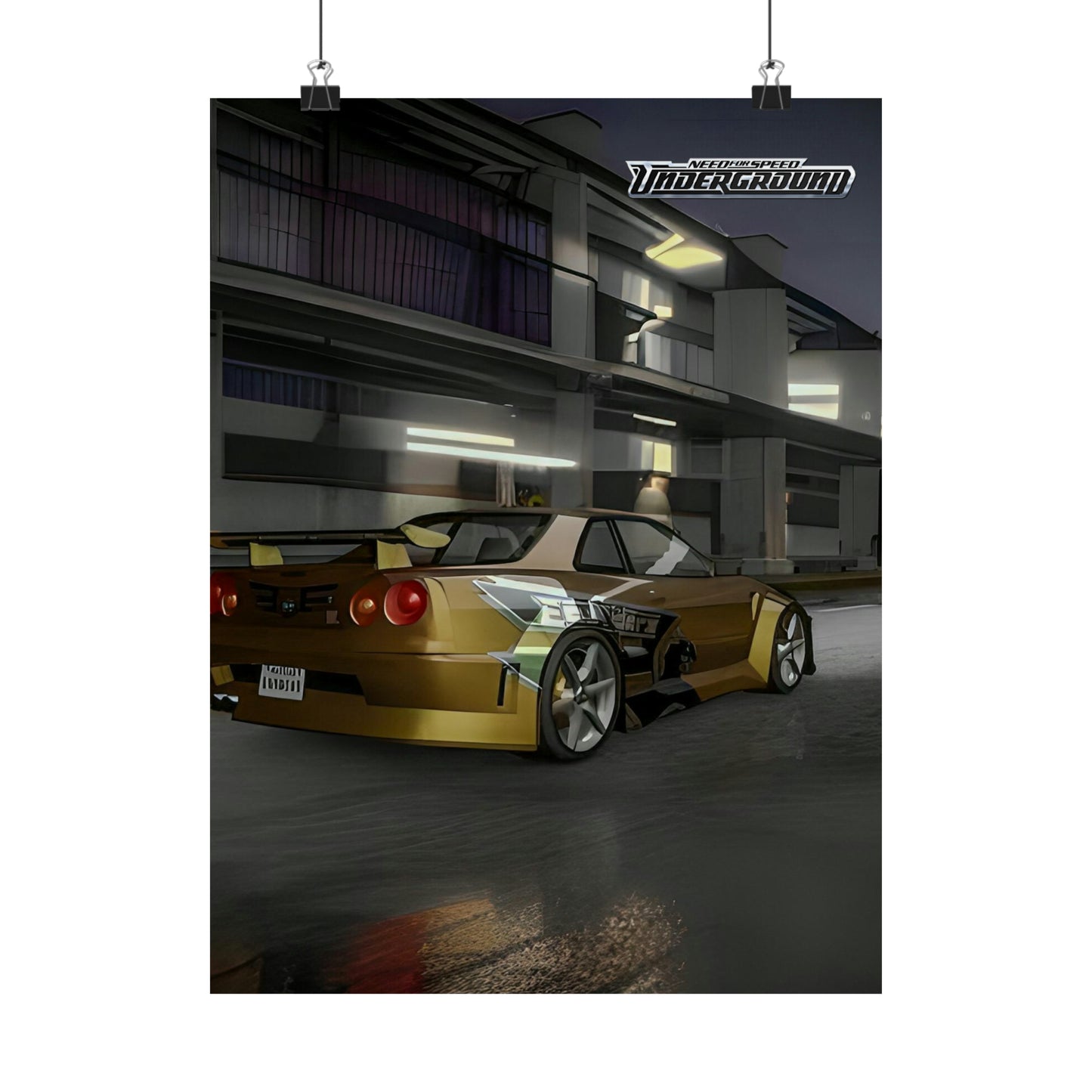 **🏎️ NFS Underground 1 Skyline Tribute Poster 🚗🏁**