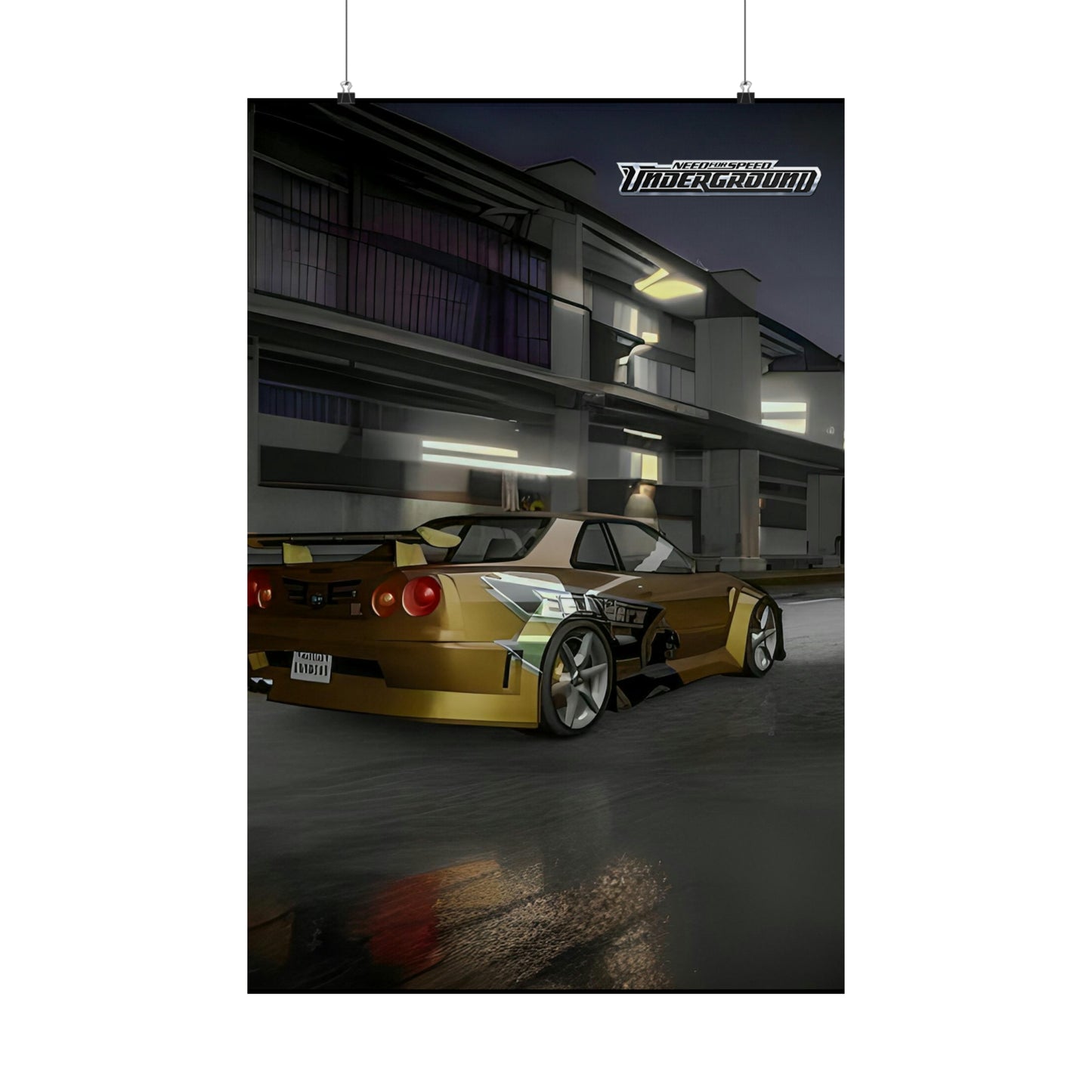 **🏎️ NFS Underground 1 Skyline Tribute Poster 🚗🏁**