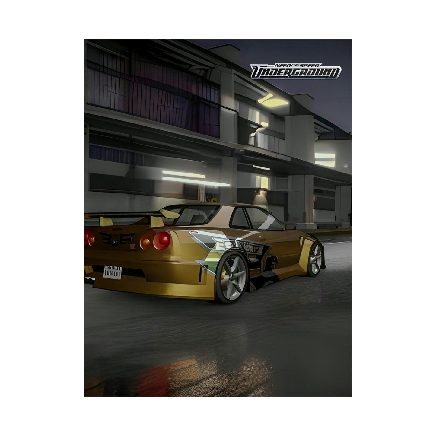 **🏎️ NFS Underground 1 Skyline Tribute Poster 🚗🏁**